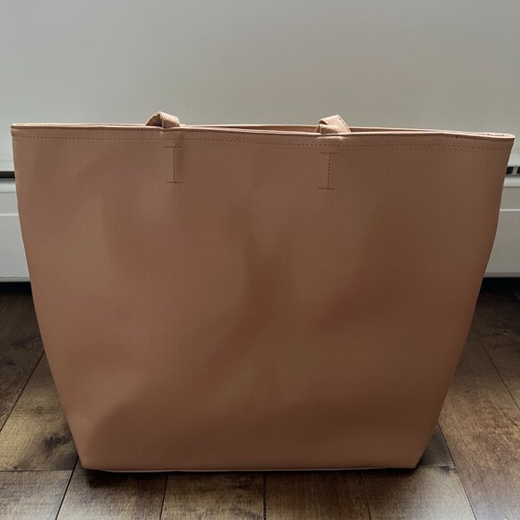 Bon Voyage Beige Brown Large Shoulder Tote Bag with Coin Purse - NWT - Picture 2 of 8